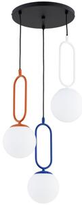 Lustr na lanku VAVIL 3xE27/15W/230V pestrobarevná