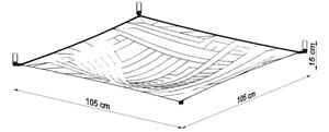 Sollux SL.0738 - LED Stropní svítidlo LUNA 4xG13/8,5W/230V 105x105 cm bílá
