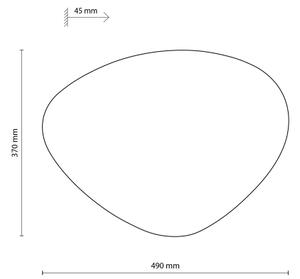 Nástěnné svítidlo STONE 3xG9/8W/230V 37x49 cm černá