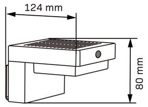 LED Solární nástěnné svítidlo se senzorem MALI LED/4,5W/3,7V 2000 mAh IP44 černá