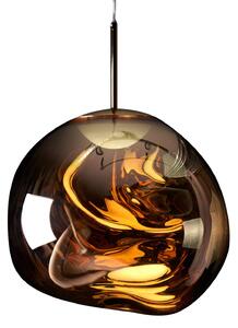 Závěsná svítidlo Tom Dixon, Melt Mini, stmívatelné, Zlatá / mosazná, Obývací pokoj, Plast, Design