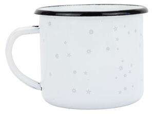 BELIS Smaltovaný hrnek ø 8 cm - 0.35 l bílý "ČB/pikador" v krabičce - ČESKÝ PLECHÁČEK - 11008-039PIM04