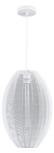 Lustr na lanku KAREI 1xE27/20W/230V pr. 30 cm bílá