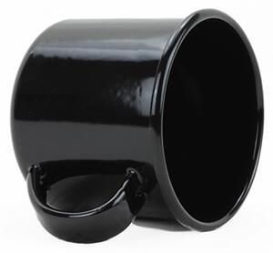 BELIS Smaltovaný hrnek 8 cm/0,35l, černý