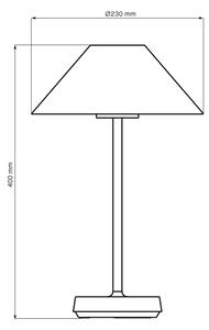 LED Stmívatelná stolní lampa SERENGETI LED/3,4W/5V USB 3600 mAh IP44 černá