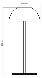 LED Stmívatelná stolní lampa TANZANIA LED/1,8W/5V USB 1800 mAh IP44 růžová