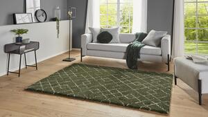 Mint Rugs - Hanse Home koberce Kusový koberec Allure 104394 Olive-Green/Cream - 80x150 cm