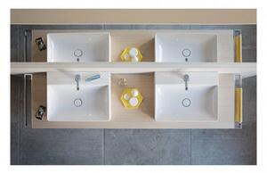 Duravit DuraSquare - Umyvadlo broušené 600x470 mm, bez přepadu, bílá 2353600071