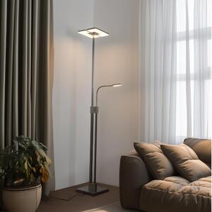 Eglo 33182 -LED Stmívatelná stojací lampa SOLANO 1xLED/26W/230V+1xLED/3,2W chrom