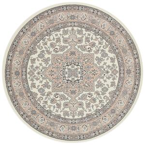 Nouristan - Hanse Home, Kruhový koberec Mirkan 104443 Cream/Rose | růžová Typ: kulatý 160x160 cm