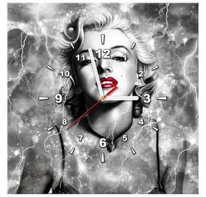 Obraz s hodinami Elektrizující Marilyn Monroe Rozměry: 30 x 30 cm