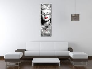 Obraz s hodinami Elektrizující Marilyn Monroe - 3 dílný Rozměry: 90 x 70 cm