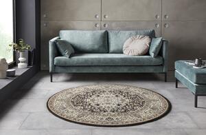 Nouristan - Hanse Home koberce Kruhový koberec Mirkan 104439 Cream/Brown ROZMĚR: 160x160 (průměr) kruh