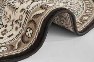 Nouristan - Hanse Home, Kruhový koberec Mirkan 104439 Cream/Brown | hnědá Typ: kulatý 160x160 cm