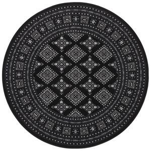 Nouristan - Hanse Home koberce Kruhový koberec Mirkan 104109 Black ROZMĚR: 160x160 (průměr) kruh