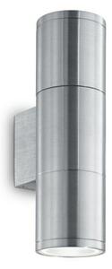 ILUX 033013 Venkovní nástěnné svítidlo Ideal Lux Gun AP2 small alluminio 033013 stříbrné 21cm IP44 - IDEALLUX