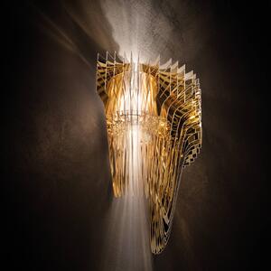 Slamp Aria designové nástěnné světlo, zlatá