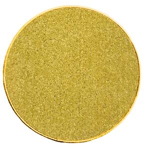 Betap koberce Kusový koberec Eton 502 žlutý kruh - 160x160 (průměr) kruh cm