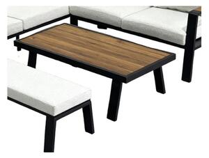 Set zahradního nábytku PRISTINA černý / béžový ALM8215