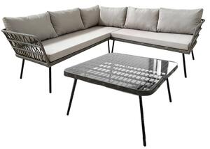 Set zahradního nábytku ELORIA šedý ABI3385