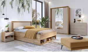 Moderní ložnice IMPRESSIO 1 dub Mauvella/Congo