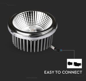 LED Podhledové bodové svítidlo LED/20W/230V 6400K pr. 11 cm lesklý chrom
