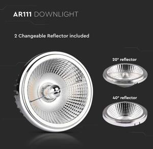 LED Podhledové bodové svítidlo LED/20W/230V 6400K pr. 11 cm lesklý chrom