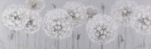Obraz DANDELION - ručně malovaný 50x150cm