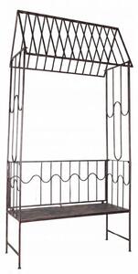 Zahradní pergola s lavicí WILLOW hnědá GOM1456