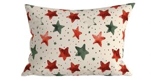 Povlak na polštář z mikrovlákna COLORFUL STARS 50x70 cm, barevný
