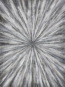 Obraz SILVER GLOW - ručně malovaný 90x120cm
