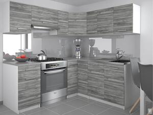 Kuchyňská linka Belini 360 cm šedý antracit Glamour Wood s pracovní deskou Lidiauniqa3 Výrobce