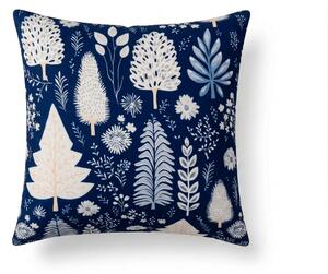 Povlak na polštář z mikrovlákna INDIGO BLOOM 45x45 cm, modrý