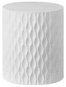 Odkládací stolek ANTELAO 37 cm 37 cm Terrazzo efekt Bílé terrazzo