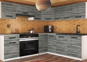 Kuchyňská linka Belini 360 cm šedý antracit Glamour Wood s pracovní deskou Lidiauniqa2 Výrobce