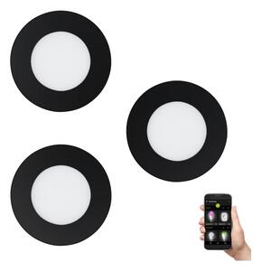 Eglo 31743- SADA 3xLED Stmívatelné svítidlo FUEVA-Z LED/2,8W/230V IP44 černá