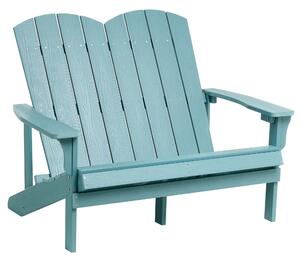 Zahradní lavice ADIRONDACK 125 cm Světle modrá
