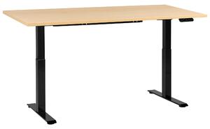 Elektricky výškově nastavitelný pracovní stůl DESTINES Černá/Světle hnědá 180 cm 72 cm