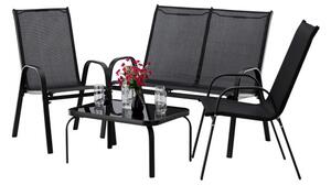 Set zahradního nábytku ZAFIRO černý NEO6397