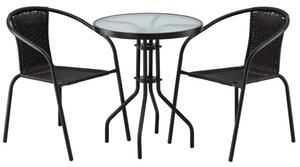 Set zahradního nábytku BISTRO černý NEO2262KPL