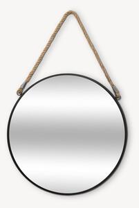 Atmosphera - Nástěnné zrcadlo EDEN pr. 38 cm černá