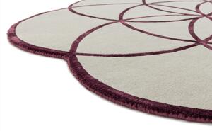 Asiatic London koberce AKCE: 200x200 kytka cm Ručně všívaný kusový koberec Lotus Purple - 200x200 kytka cm