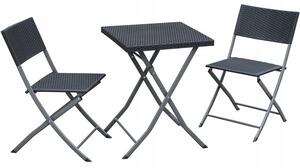 Set zahradního nábytku MONTEA antracitový ZUM9930