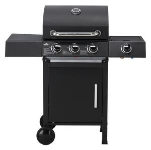 Zahradní plynový gril INFERNO černý BBQ8069