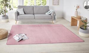 Hanse Home, Jednobarevní kusový koberec Nasty 104446 Light-Rose | Růžová Typ: 140x200 cm