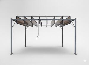 Zahradní pergola MAVE hnědá TUN4023 - 300x400x220 cm