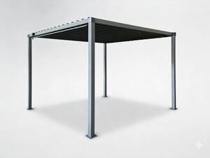 Zahradní pergola DACHE šedá TUN5122 - 300x300x220 cm