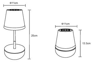 Globo 36638W - LED Solární lampa 10xLED/0,06W/3V IP44 bílá