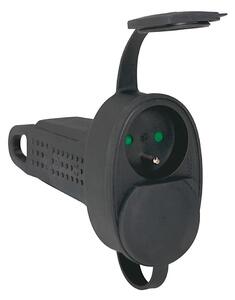 Legrand 50575 - Zásuvka gumová bez kabelu 250V/16A 2X2P+T IP44 černá