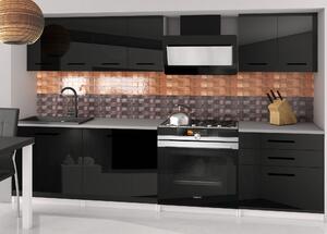 Kuchyňská linka Belini 180 cm černý lesk s pracovní deskou Sonik2 Výrobce